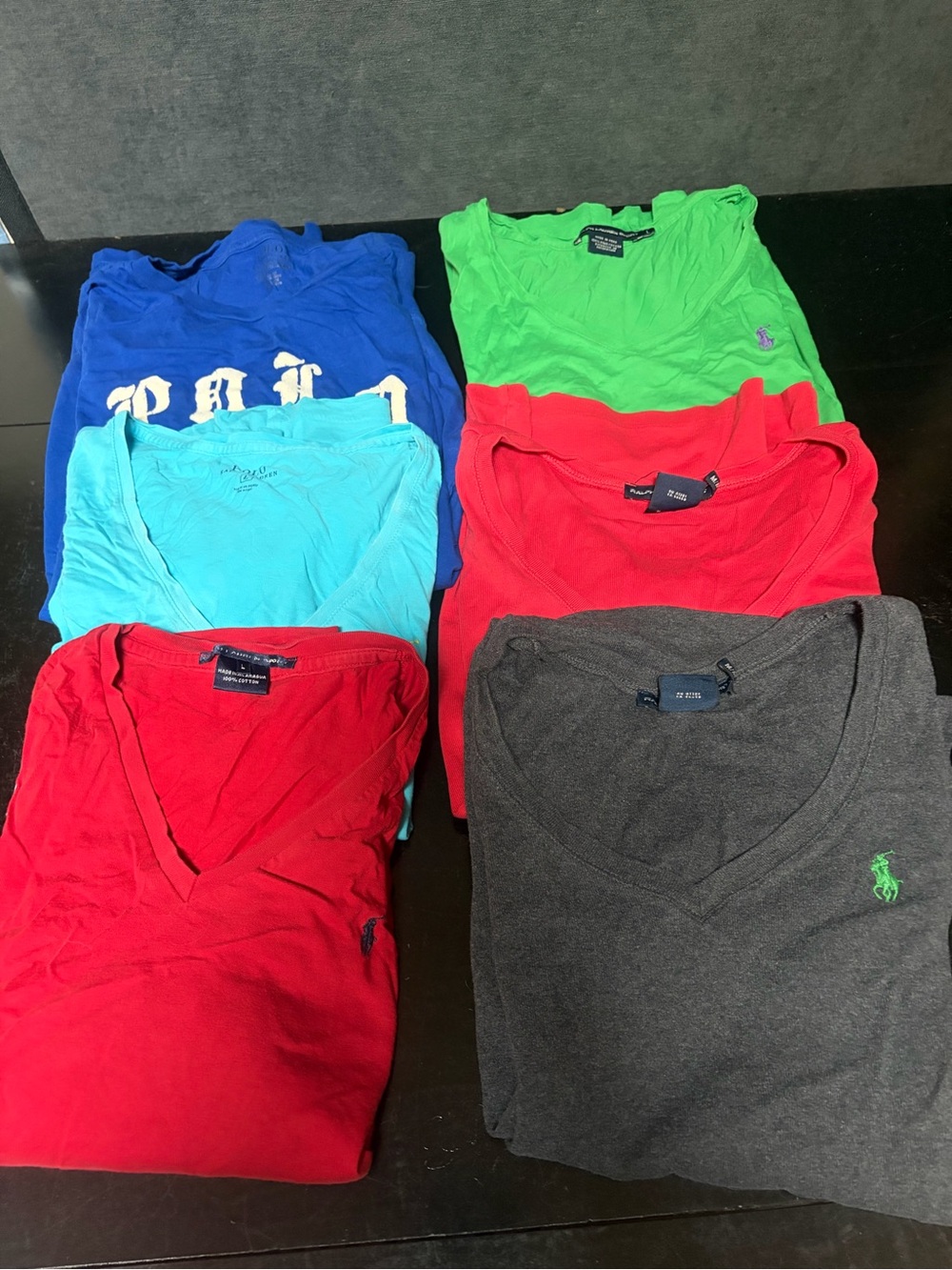 Polo by Ralph Lauren Women's Multi-Color Short Sleeve Tees (6-Pack)